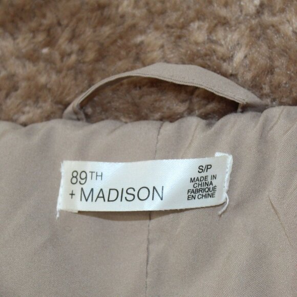 89th + Madison Tan Long Coat Women Size Small - Picture 4 of 5